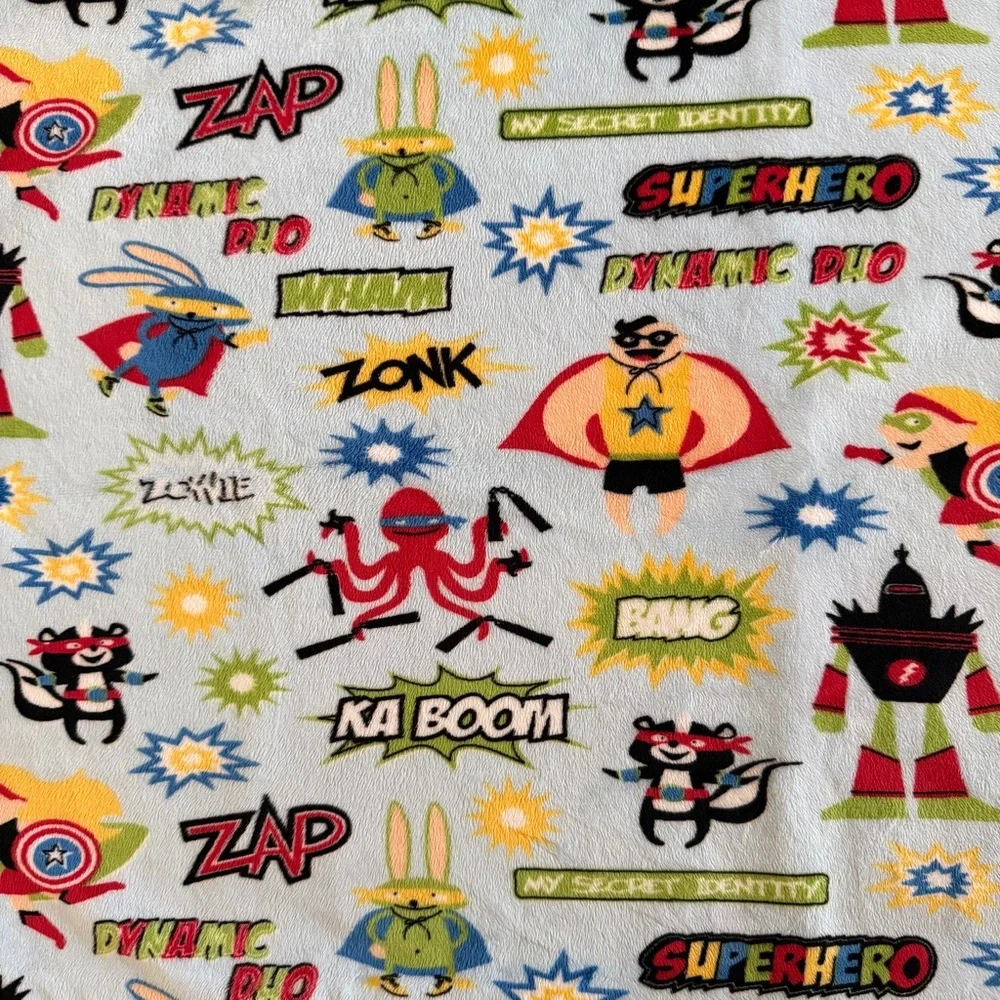 Sometimes I Sew – Superhero MINKY Pillowcase Set – Standard Size (NEW)